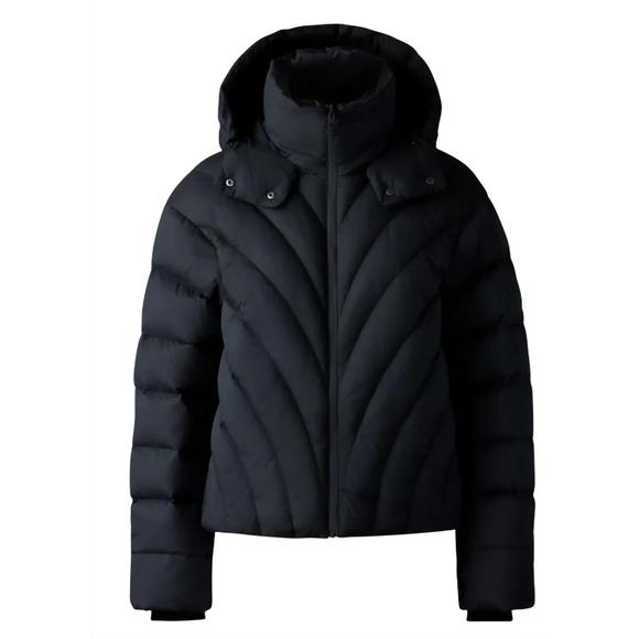 NEW MACKAGE women's hope softwash rounded quilt puffer down jacket in black - Picture 4 of 4